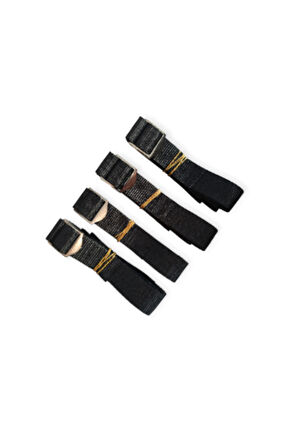 Naturecamp Straps Sıkıştırma Perlonu 1.5 Metre Metal Tokalı Dayanıklı Bağlama Kayışı 4 Adet