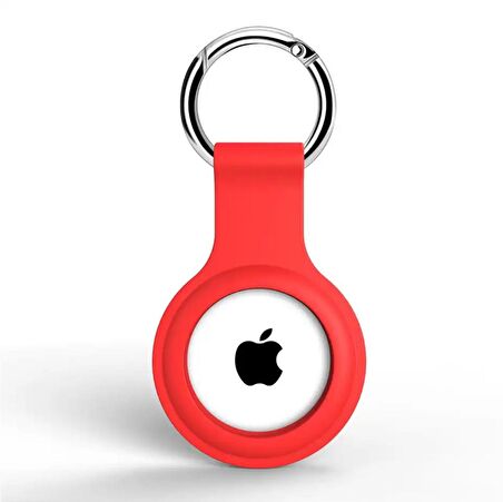 Apple Airtag Uyumlu Kılıf Anahtarlık Klasik Yumuşak Silikon Koruma