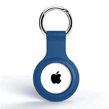 Apple Airtag Uyumlu Kılıf Anahtarlık Klasik Yumuşak Silikon Koruma
