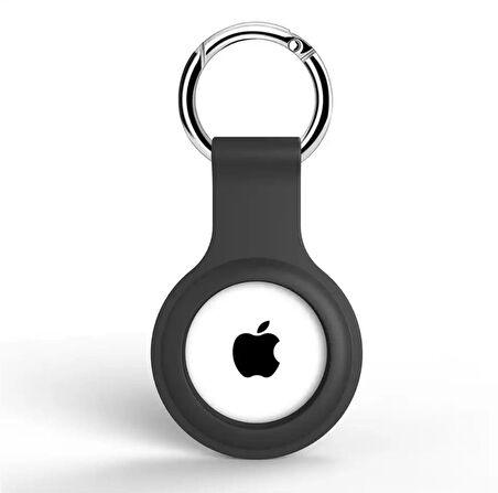 Apple Airtag Uyumlu Kılıf Anahtarlık Klasik Yumuşak Silikon Koruma