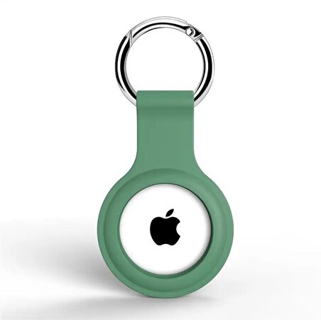 Apple Airtag Uyumlu Kılıf Anahtarlık Klasik Yumuşak Silikon Koruma