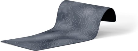 90X40 CM XXL Gaming Mouse Pad [High Density Hybrid Kumaş] [Kaymaz Taban] [Yüksek Çözünürlüklü Baskı] Fare Altlığı Oyuncu Mousepad (Gri İzohips)