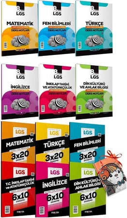 Marka Yayınları 2025 LGS 8. Sınıf Tüm Dersler Özet Konu Anlatımlı Ders Notları + Tüm Branşlar Deneme Seti (Hediyeli)