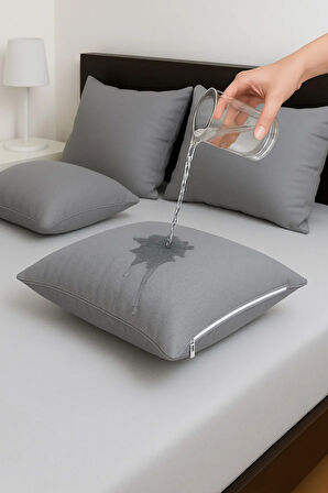 2'li Fermuarlı Sıvı Geçirmez Yastık Alezi Yastık Koruyucu