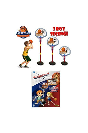 🏀 Ayaklı Büyük Boy Basketbol Potası – 120 cm Ayarlanabilir Yükseklik | İç & Dış Mekan Kullanımı