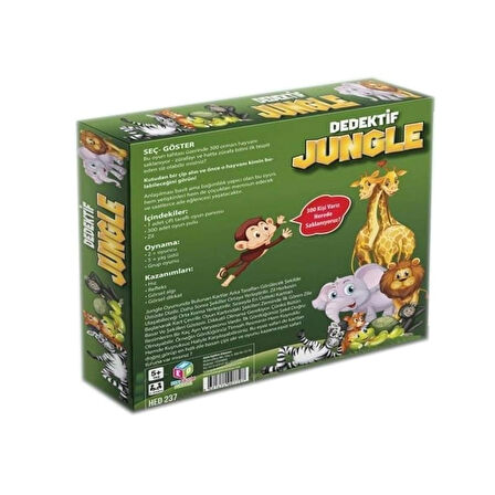 🕵️‍♂️ Dedektif Jungle | Zeka ve Dikkat Geliştirici İngilizce Eğitim Oyunu