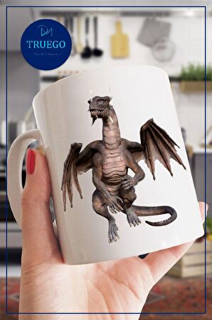 Baskılı Kupa Bardak Seramik Mug - Dinozor
