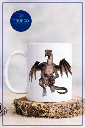 Baskılı Kupa Bardak Seramik Mug - Dinozor