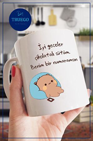 Baskılı Kupa Bardak Seramik Mug - Benim Bir Numaramsın