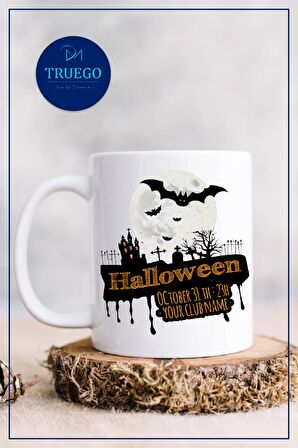 Baskılı Kupa Bardak Seramik Mug - Halloween