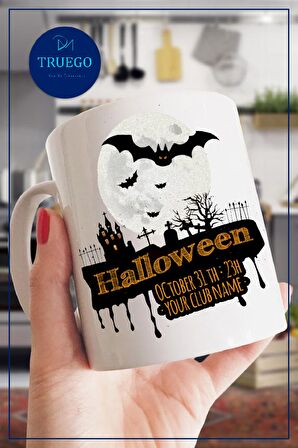 Baskılı Kupa Bardak Seramik Mug - Halloween