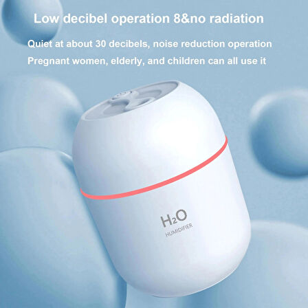 220ML Aromaterapi Mini Hava Nemlendirici Ultrasonik Difüzör Buhar Makinesi