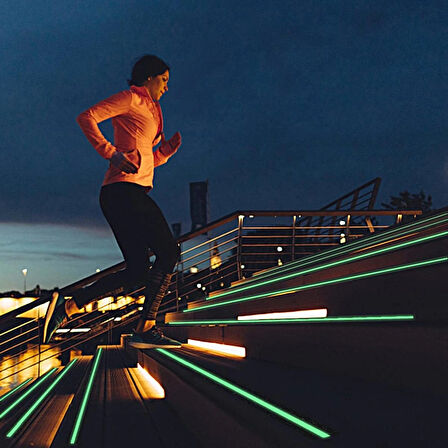 Fosforlu Kaydırmaz Bant 5cmx3m Yeşil Fosforlu Merdiven Bandı 50mm Fotolümenli