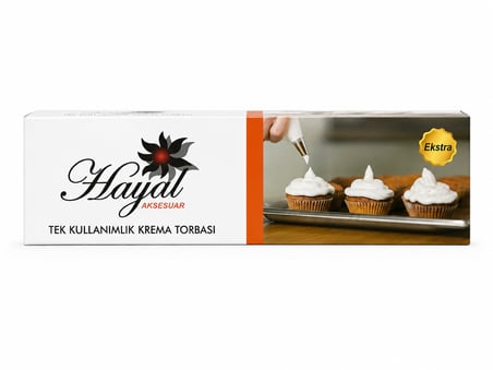 Hayal Aksesur Şanti Krema Torbası 26x50 cm 72 Adet
