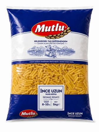 Mutlu Makarna İnce Uzun Kesme 5 KG