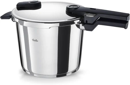 Vitaquick/düdüklü tencere (6 l, çap 22 cm) paslanmaz çelik düdüklü tencere, 2 pişirme kademeli, iç kısım dahil, Almanya'da üretilmiştir - indüksiyon