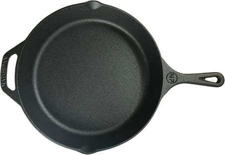 Kaplamasız Gerçek Demir Döküm Tava 30 cm Cast Iron Skillet Pre-Seasoned12 Inch