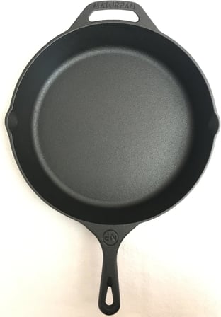 Kaplamasız Gerçek Demir Döküm Tava 30 cm Cast Iron Skillet Pre-Seasoned12 Inch