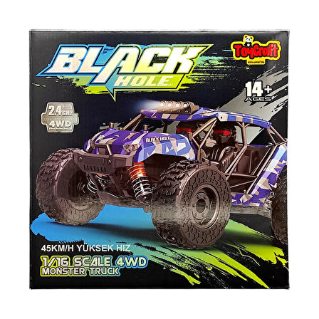 Toycraft Black Hole 45 KM/H 1:16 Elektrikli Servo Motor Spor Arazi Araç HS18322-HS18324