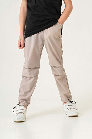 Cepli Lastikli Bel Naylon Kumaş Erkek Çocuk Pantolon