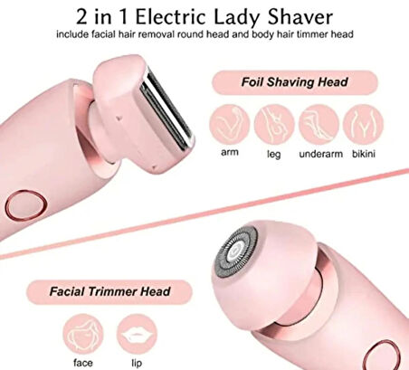 Lady Shaver 2 in 1 Şarj Edilebilir Ipl epilasyon