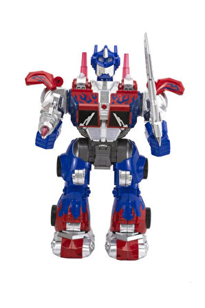 Toycraft Uzaktan Kumandalı Sünger Atan Işıklı Sesli Transformers Dev Robot (ITEM KOD : 6020/6021) SARI