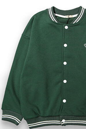 Erkek Çocuk 3 İplik Oversize Kolej Ceket