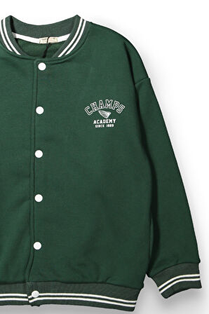 Erkek Çocuk 3 İplik Oversize Kolej Ceket