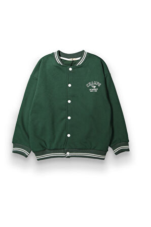 Erkek Çocuk 3 İplik Oversize Kolej Ceket