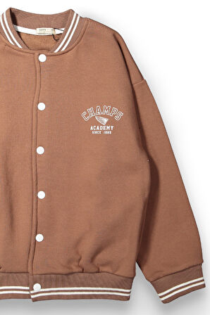 Erkek Çocuk 3 İplik Oversize Kolej Ceket