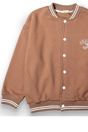 Erkek Çocuk 3 İplik Oversize Kolej Ceket