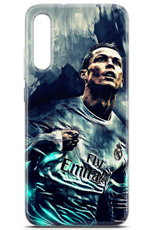Xiaomi Mi A3 uyumlu Futbol 1 Premium UV Cristiano Ronaldo