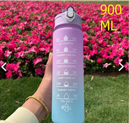 Motivasyon Matarası Bpa İçermez 900ml Tritan Sporcu Suluk