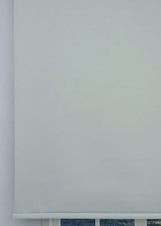 Düz Stor Perde - Kalın Mat Stor Güneşlik Kumaş (Keten) - Alüminyum Kasa ve Boru - Eteği DİLİMSİZ/DÜZ