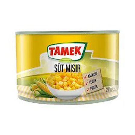 Tamek Mısır Konservesi 3x210 gr x 3 Adet