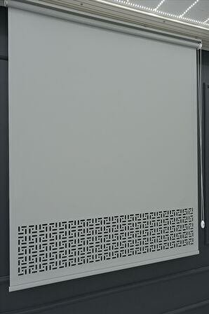 Lazer Stor Perde - Mat Stor Kumaşı - 30 cm Lazer Yüksekliği - Metal Kasa ve Kapak