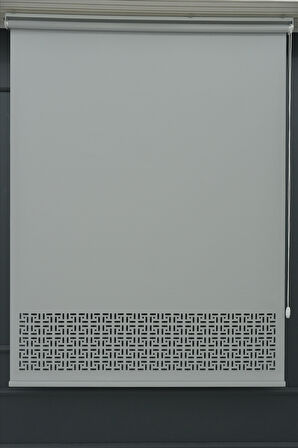 Lazer Stor Perde - Mat Stor Kumaşı - 30 cm Lazer Yüksekliği - Metal Kasa ve Kapak