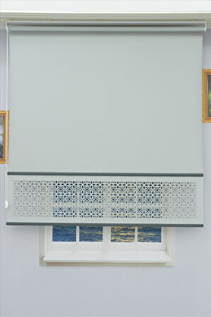 Lazer Stor Perde - Renkli Çıta Detaylı