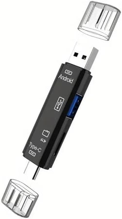 OTG 3 in 1 Type-C ve Micro Usb TF Çevirici Dönüştürücü Kart Okuyucu 5068
