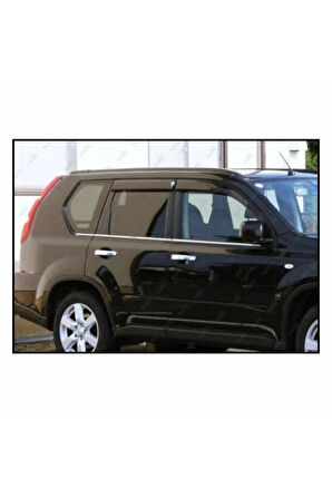 Nissan X-trail Krom Cam Çıtası 6 Prç. 2007-2014 P.çelik