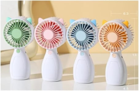 4'lü Şarjlı Mini El Fanı Ve Masa Fanı Soğutucu Pervane Taşınabilir USB Şarj Edilebilir
