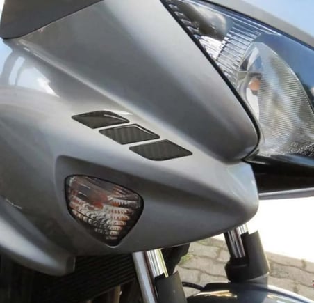 Araç Otomobil Motosiklet Bisiklet Karbon Siyah 6 parça çok amaçlı 3D Sticker