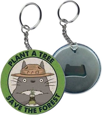 Totoro Anime Buton Açacaklı Anahtarlık