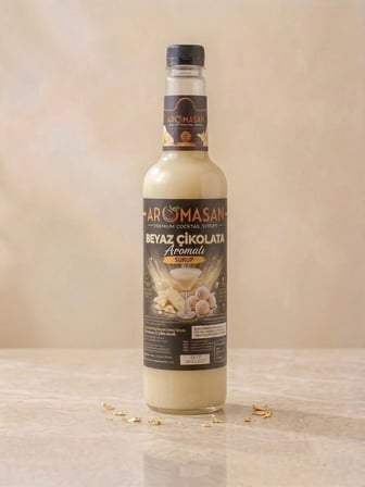 Beyaz Çikolata Aromalı Kokteyl Şurubu 