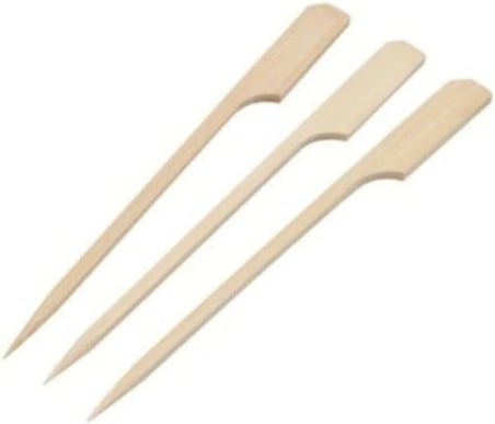 Bambu Golf Kürdan, 9 cm, 100'lü Paket