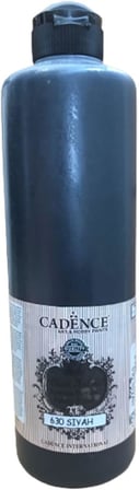 F-630 Siyah Style Mat Kumaş Boyası 500Ml Siyah Tek Ebat