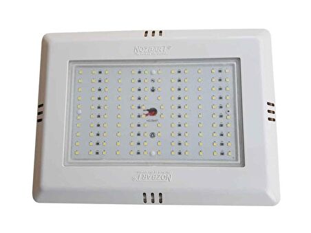 NOZBART ALTIN ORAN LED HAVUZ LAMBASI-SIVA ÜSTÜ, BEYAZ ÇERÇEVE, RGB LED