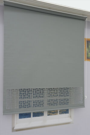 Lazer Stor Perde - Mat Stor Kumaşı - 30 cm Lazer Yüksekliği - Metal Kasa ve Kapak