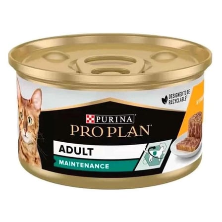Proplan adult tavuk etli yetişkin kedi konservesi 85 gr x 12 adet yaş mama
