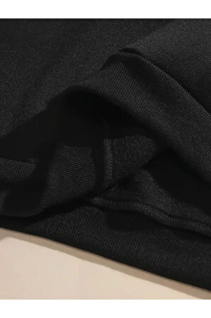 Kitap Ve Çiçek Baskı Detaylı Bisiklet Yaka İçi Polarlı Sweatshirt